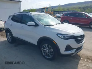 2022 Buick Encore GX Essence with VIN KL4MMGSL8NB136727, listed as a IAAI auction lot 42141923 with 11,208 mi miles and . Bid and sale history available at DreamBid. Image 1.