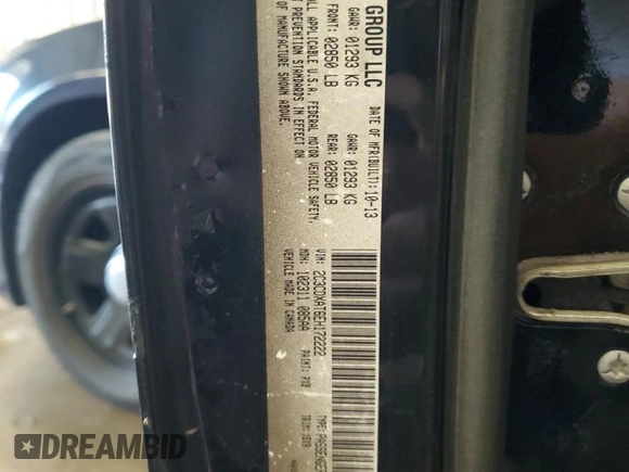 2014 Dodge Charger Police z VIN 2C3CDXAT6EH172222, wystawiony jako Copart lot #59020025 z przebiegiem 155 824 mil mil oraz Szkoda całkowita • Salvage title. Historia ofert i sprzedaży dostępna na DreamBid. Obrazek 13.