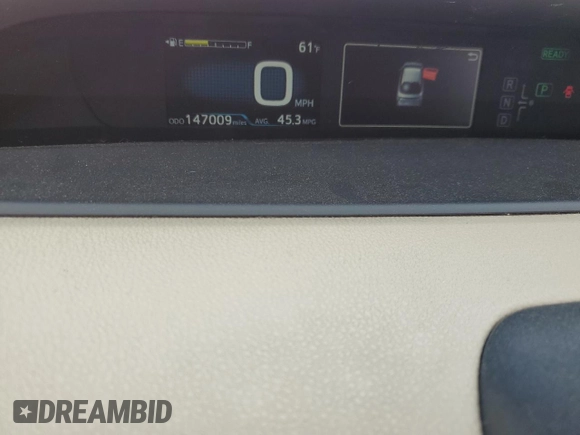 2017 Toyota Prius Two with VIN JTDKBRFU5H3565422, listed as a Copart auction lot 51084505 with 147,009 mi miles and Salvage Title. Bid and sale history available at DreamBid. Image 9.