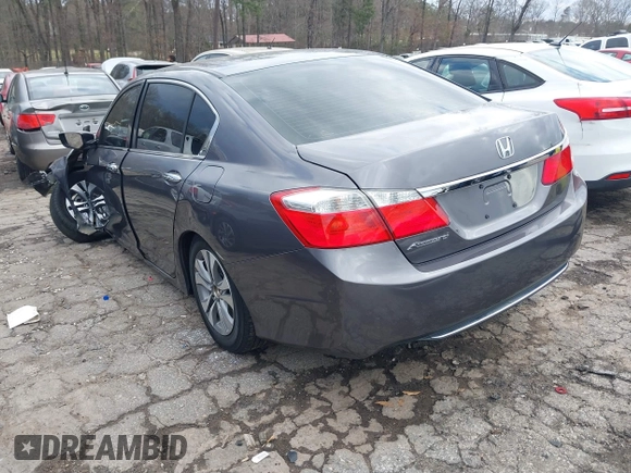 2015 Honda Accord Sedan LX with VIN 1HGCR2F39FA122893, listed as a IAAI auction lot 41714324 with Not Provided miles. Bid and sale history available at carsss.com. Image 3.
