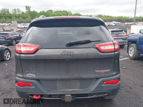 2017 Jeep Cherokee Trailhawk with VIN 1C4PJMBS6HW577058, listed as a IAAI auction lot 42220033 with 111,623 mi miles and . Bid and sale history available at DreamBid. Image 16.