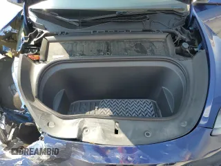 2024 Tesla Model Y with VIN 7SAYGDED0RF102479, listed as a Copart auction lot 55431975 with 23,989 mi miles and Salvage title. Bid and sale history available at DreamBid. Image 12.