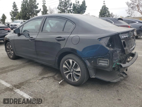 2014 Honda Civic Sedan EX with VIN 19XFB2F87EE234129, listed as a Copart auction lot 53420015 with 111,733 mi miles and Salvage Title. Bid and sale history available at carsss.com. Image 2.