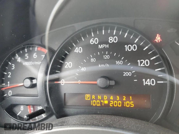 2005 Nissan Titan SE with VIN 1N6BA07B75N578164, listed as a Copart auction lot 41829305 with 200,105 mi miles and Salvage Title. Bid and sale history available at DreamBid. Image 9.