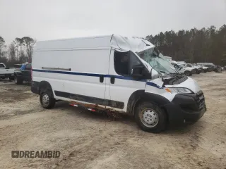 2023 Ram ProMaster Cargo with VIN 3C6MRVHG5PE574334, listed as a Copart auction lot 46721965 with 17,584 mi miles and Clean Title. Bid and sale history available at carsss.com. Image 4.