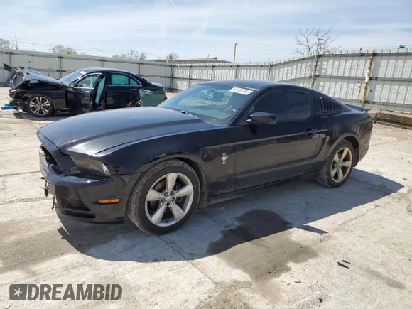 2014 Ford Mustang V6 with VIN 1ZVBP8AM6E5252007, listed as a Copart auction lot 54146195 with 129,127 mi miles and Salvage Title. Bid and sale history available at DreamBid. Image 1.