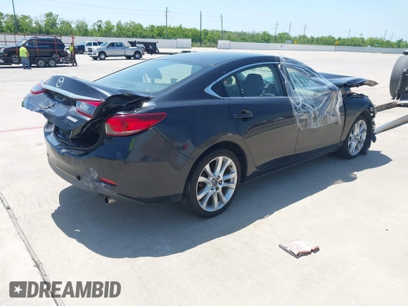 2015 Mazda 6 i Touring with VIN JM1GJ1V67F1174536, listed as a IAAI auction lot 41823441 with 100,264 mi miles. Bid and sale history available at carsss.com. Image 4.