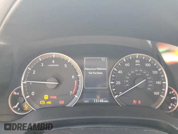 2022 Lexus RX 350 with VIN 2T2HZMAAXNC248465, listed as a Copart auction lot 54985785 with 13,148 mi miles and Non Repairable. Bid and sale history available at DreamBid. Image 9.