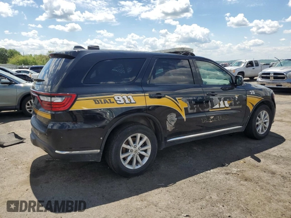 2020 Dodge Durango Pursuit with VIN 1C4RDJFG7LC369821, listed as a Copart auction lot 55923875 with 34,772 mi miles and Salvage title. Bid and sale history available at DreamBid. Image 3.
