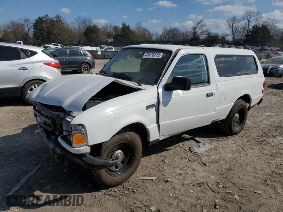 2006 Ford Ranger XL with VIN 1FTYR10D96PA53703, listed as a Copart auction lot 43876215 with 38,322 mi miles and Salvage Title. Bid and sale history available at DreamBid. Image 1.
