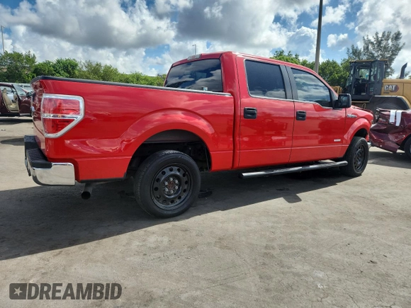 2014 Ford F-150 XL with VIN 1FTFW1CT3EFC74625, listed as a Copart auction lot 62128225 with 223,803 mi miles and Salvage title. Bid and sale history available at DreamBid. Image 3.