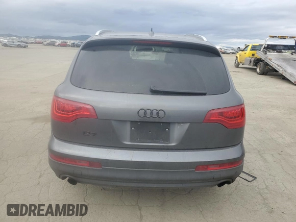 2012 Audi Q7 Premium Plus with VIN WA1LGAFE7CD007696, listed as a Copart auction lot 46757885 with 96,574 mi miles and Salvage title. Bid and sale history available at DreamBid. Image 6.