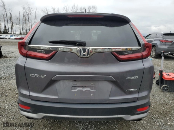 2021 Honda CR-V Touring with VIN 2HKRW2H93MH608463, listed as a Copart auction lot 47809355 with 26,186 mi miles and Salvage Title. Bid and sale history available at carsss.com. Image 6.
