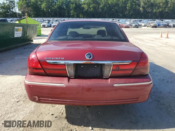 2003 Mercury Grand Marquis GS Convenience with VIN 2MEFM74W83X643500, listed as a Copart auction lot 54777175 with 226,423 mi miles and Salvage Title. Bid and sale history available at DreamBid. Image 6.