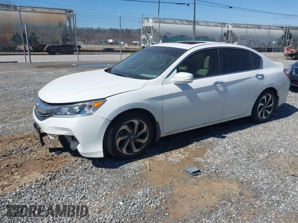2016 Honda Accord Sedan EX with VIN 1HGCR2F72GA087215, listed as a IAAI auction lot 41807421 with 129,220 mi miles. Bid and sale history available at carsss.com. Image 2.