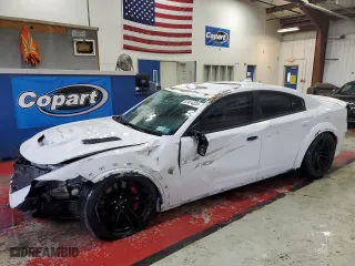 2021 Dodge Charger SRT Hellcat Redeye Widebody with VIN 2C3CDXL95MH658861, listed as a Copart auction lot 87414834 with 49,138 mi miles and Salvage Title. Bid and sale history available at carsss.com. Image 1.
