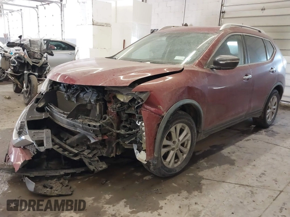 2016 Nissan Rogue SL with VIN KNMAT2MV9GP696498, listed as a IAAI auction lot 41744142 with 120,600 mi miles and . Bid and sale history available at DreamBid. Image 17.