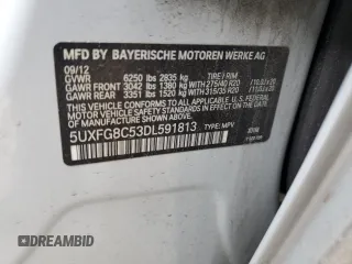 2013 BMW X6 xDrive50i with VIN 5UXFG8C53DL591813, listed as a Copart auction lot 42174195 with 0 mi miles and Salvage Title. Bid and sale history available at carsss.com. Image 14.