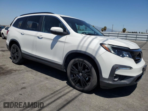 2021 Honda Pilot Special Edition with VIN 5FNYF5H26MB003125, listed as a Copart auction lot 58093325 with 55,575 mi miles and Salvage title. Bid and sale history available at DreamBid. Image 4.