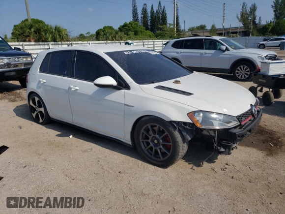 2015 Volkswagen GTI SE with VIN 3VW4T7AU6FM006293, listed as a Copart auction lot 54903534 with 109,330 mi miles and Salvage Title. Bid and sale history available at DreamBid. Image 4.