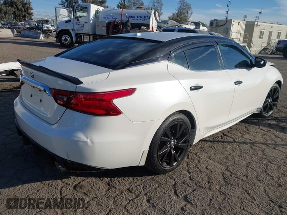 2017 Nissan Maxima SV with VIN 1N4AA6APXHC392355, listed as a IAAI auction lot 41153272 with 83,384 mi miles and . Bid and sale history available at DreamBid. Image 4.