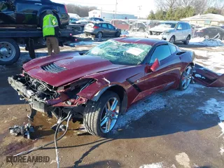 2017 Chevrolet Corvette Z51 2LT with VIN 1G1YK2D71H5102950, listed as a IAAI auction lot 41309394 with 48,593 mi miles. Bid and sale history available at carsss.com. Image 2.