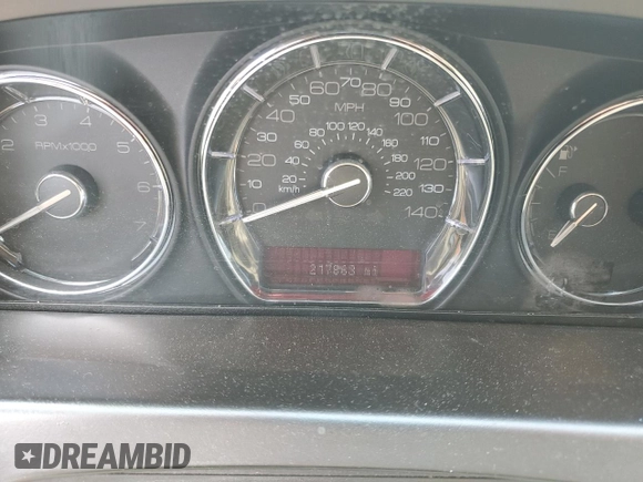 2010 Lincoln MKS with VIN 1LNHL9DR5AG615350, listed as a Copart auction lot 53048495 with 217,863 mi miles and Salvage Title. Bid and sale history available at DreamBid. Image 9.