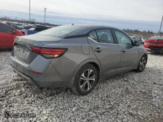 2021 Nissan Sentra SV with VIN 3N1AB8CVXMY298107, listed as a Copart auction lot 43066835 with 56,011 mi miles and Salvage Title. Bid and sale history available at carsss.com. Image 3.