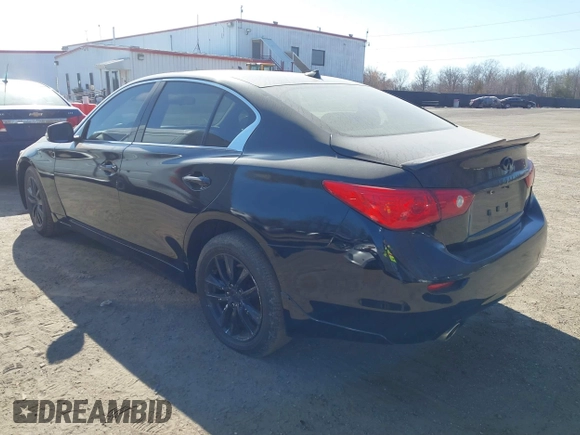 2015 Infiniti Q50 Sport with VIN JN1BV7ARXFM392361, listed as a IAAI auction lot 41771720 with 91,961 mi miles and . Bid and sale history available at DreamBid. Image 3.