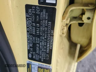 2016 Kia Rio LX with VIN KNADM4A34G6565538, listed as a Copart auction lot 47887645 with 130,394 mi miles and Salvage Title. Bid and sale history available at carsss.com. Image 13.