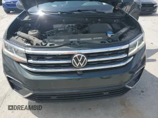 2021 Volkswagen Atlas SEL Premium R-Line with VIN 1V2FR2CA1MC500123, listed as a Copart auction lot 56912575 with 57,054 mi miles and Salvage title. Bid and sale history available at DreamBid. Image 11.
