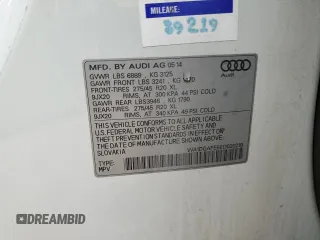 2014 Audi Q7 3.0T S line Prestige with VIN WA1DGAFE6ED020219, listed as a Copart auction lot 44638495 with 121,047 mi miles and Salvage Title. Bid and sale history available at carsss.com. Image 13.