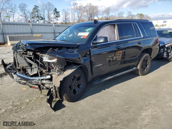 2019 Chevrolet Tahoe LS with VIN 1GNSCAKCXKR375025, listed as a Copart auction lot 86078054 with 0 mi miles and Salvage Title. Bid and sale history available at carsss.com. Image 1.