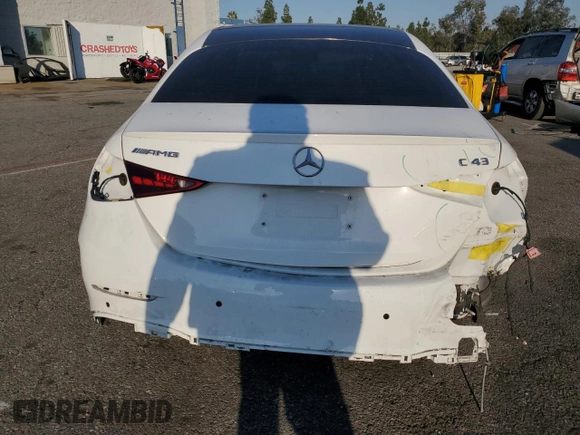 2023 Mercedes-Benz C 43 AMG with VIN W1KAF8HB1PR075633, listed as a Copart auction lot 88280235 with 29,754 mi miles and Salvage Title. Bid and sale history available at DreamBid. Image 6.