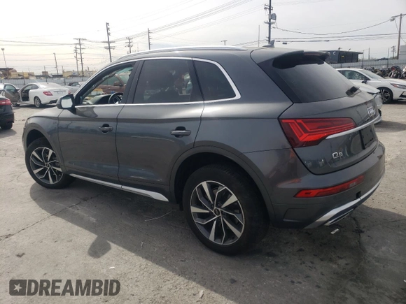 2023 Audi Q5 S line Premium Plus z VIN WA1EAAFY4P2153608, wystawiony jako Copart lot #46738855 z przebiegiem 20 111 mil mil oraz Szkody całkowita. Historia ofert i sprzedaży dostępna na DreamBid. Obrazek 2.