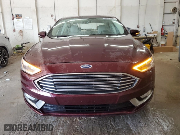 2017 Ford Fusion SE with VIN 3FA6P0H99HR187829, listed as a Copart auction lot 60125735 with 62,492 mi miles and Salvage title. Bid and sale history available at DreamBid. Image 5.