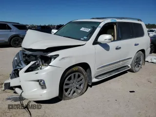 2015 Lexus LX 570 z VIN JTJHY7AX8F4180648, wystawiony jako Copart lot #47002635 z przebiegiem Nie podano mil oraz Szkody całkowita. Historia ofert i sprzedaży dostępna na DreamBid. Obrazek 1.