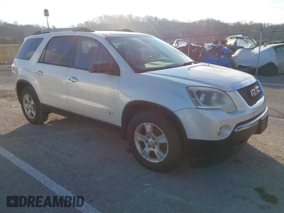 2010 GMC Acadia SLE with VIN 1GKLRLED6AJ148461, listed as a IAAI auction lot 41235180 with 222,446 mi miles and . Bid and sale history available at DreamBid. Image 1.