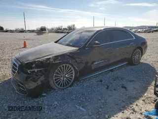 2022 Mercedes-Benz S-Class S 500 with VIN W1K6G6DBXNA145333, listed as a Copart auction lot 89299115 with 0 mi miles and Salvage Title. Bid and sale history available at carsss.com. Image 1.