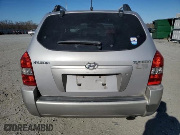 2005 Hyundai Tucson GL with VIN KM8JM12B85U074517, listed as a Copart auction lot 46340595 with 239,108 mi miles and Salvage Title. Bid and sale history available at carsss.com. Image 6.