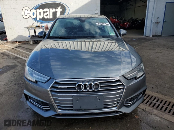 2017 Audi A4 Season of Audi Premium with VIN WAUDNAF45HN047474, listed as a Copart auction lot 86834754 with 93,548 mi miles and Salvage Title. Bid and sale history available at carsss.com. Image 5.
