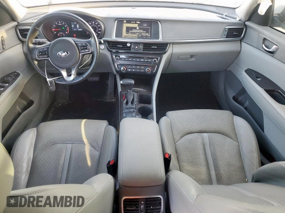 2016 Kia Optima EX with VIN 5XXGU4L30GG098066, listed as a Copart auction lot 62771145 with 102,098 mi miles and Salvage title. Bid and sale history available at DreamBid. Image 8.