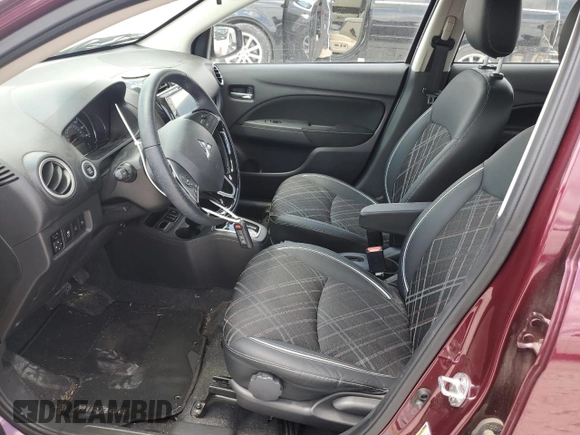 2023 Mitsubishi Mirage Black Edition with VIN ML32AWHJ7PH007192, listed as a Copart auction lot 54978395 with 25,065 mi miles and Clean title. Bid and sale history available at DreamBid. Image 7.