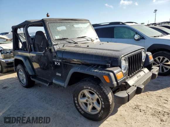 2002 Jeep Wrangler X with VIN 1J4FA39S62P775517, listed as a Copart auction lot 75336364 with Not Provided miles and Salvage Title. Bid and sale history available at carsss.com. Image 4.
