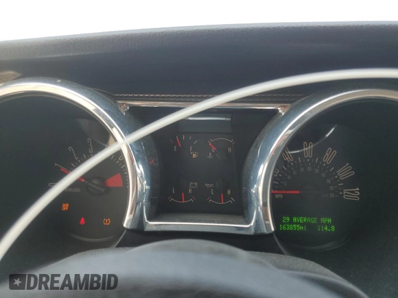 2008 Ford Mustang Deluxe with VIN 1ZVHT80N985150477, listed as a Copart auction lot 56712905 with 163,855 mi miles and Clean title. Bid and sale history available at DreamBid. Image 9.