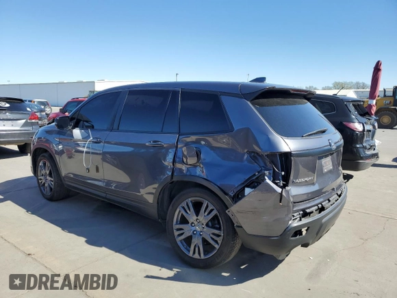2020 Honda Passport EX-L with VIN 5FNYF7H57LB001582, listed as a Copart auction lot 47592685 with 54,530 mi miles and Salvage Title. Bid and sale history available at DreamBid. Image 2.