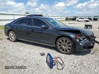 2014 Audi A8 4.0T with VIN WAUR2AFD0EN004347, listed as a Copart auction lot 56222025 with 108,517 mi miles and Salvage title. Bid and sale history available at DreamBid. Image 4.