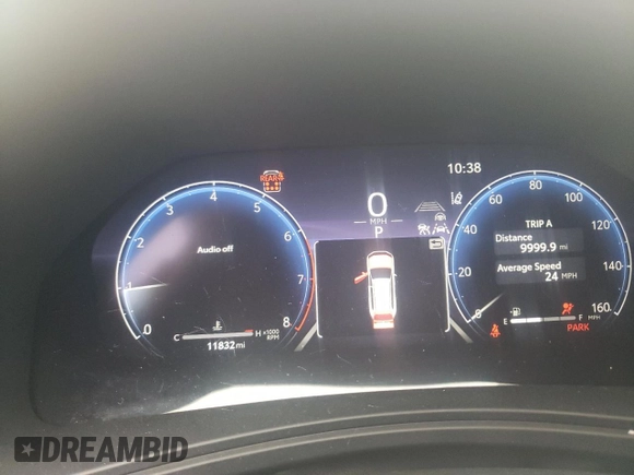 2024 Toyota Highlander XLE with VIN 5TDAAAB56RS056857, listed as a Copart auction lot 55140015 with 11,832 mi miles and Salvage title. Bid and sale history available at DreamBid. Image 9.