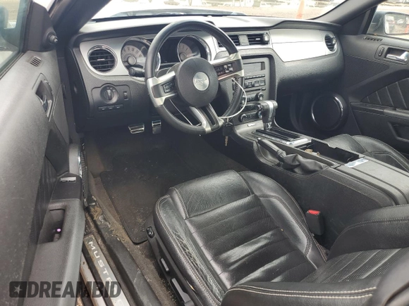2012 Ford Mustang Premium with VIN 1ZVBP8AM5C5210831, listed as a Copart auction lot 58858065 with 196,564 mi miles and Salvage title. Bid and sale history available at DreamBid. Image 8.