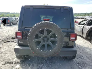 2022 Jeep Wrangler Unlimited Sahara Altitude with VIN 1C4HJXEG9NW191002, listed as a Copart auction lot 58635414 with 21,301 mi miles and Salvage title. Bid and sale history available at DreamBid. Image 6.